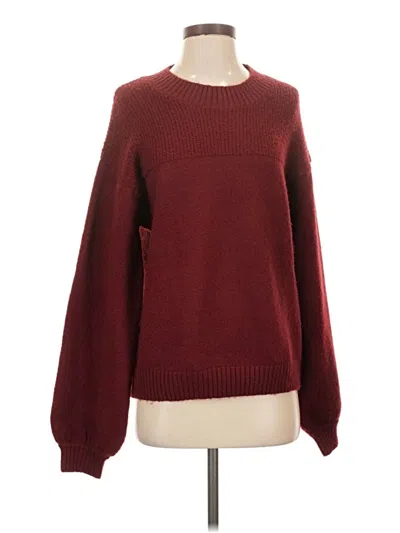 Pre-owned Vici Pullover Sweater In Burgundy