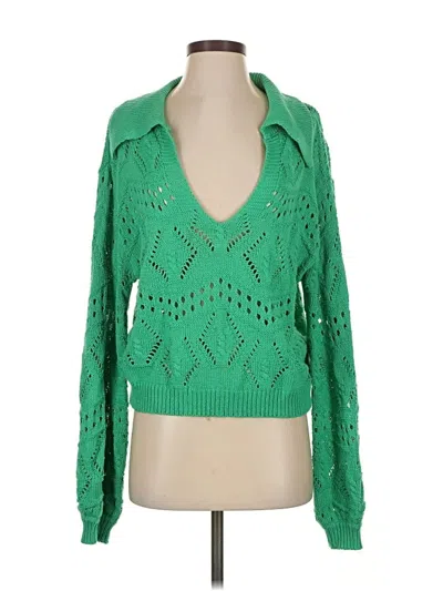 Pre-owned Vici Pullover Sweater In Green