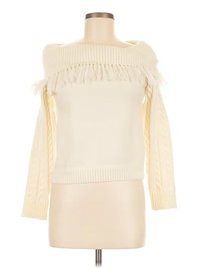 Pre-owned Vici Pullover Sweater In White