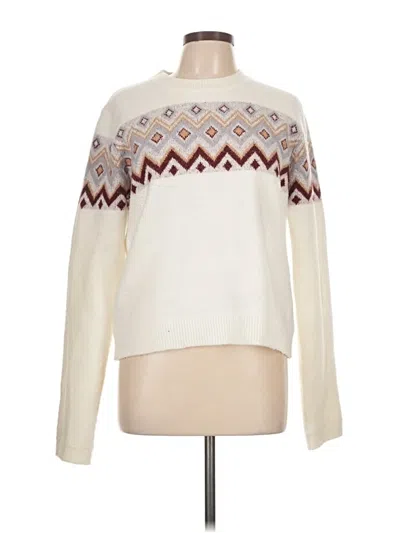 Pre-owned Vici Pullover Sweater In White