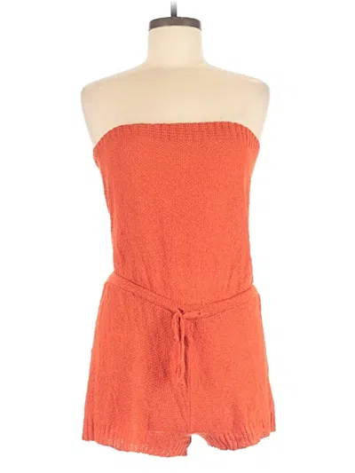 Pre-owned Vici Romper In Orange
