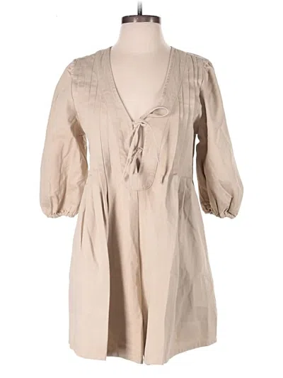 Pre-owned Vici Romper In Tan