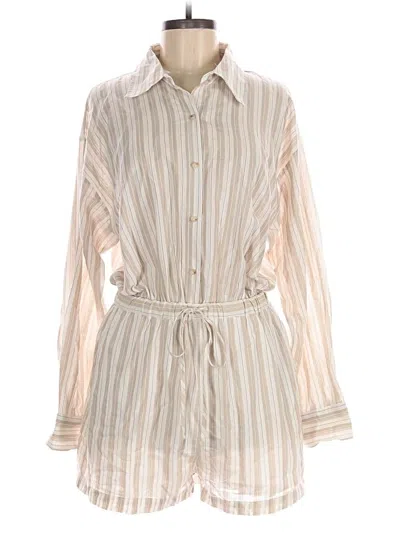 Pre-owned Vici Romper In Tan