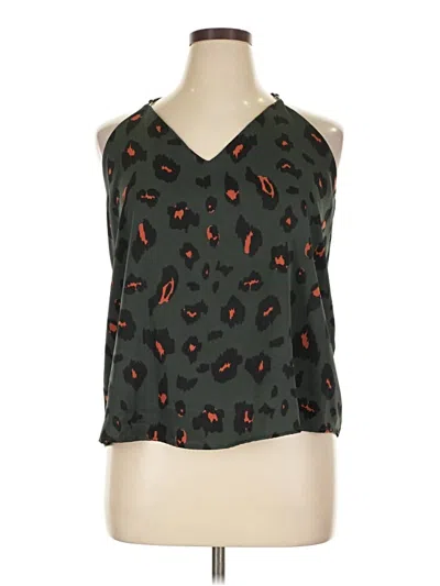 Pre-owned Vici Sleeveless Blouse In Green