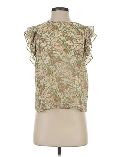 Pre-owned Vici Sleeveless Blouse In Green