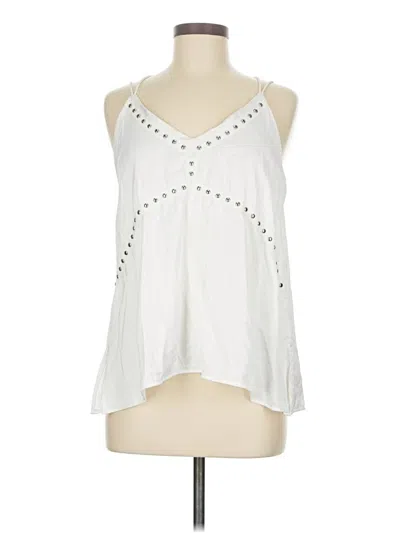Pre-owned Vici Sleeveless Blouse In White