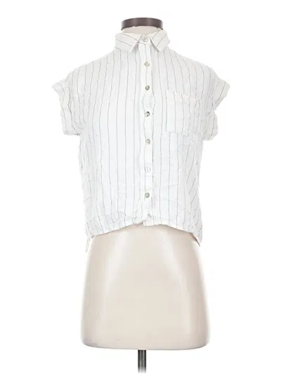Pre-owned Vici Sleeveless Button Down Shirt In White