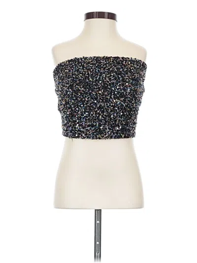 Pre-owned Vici Sleeveless Top Black Strapless Neckline Tops