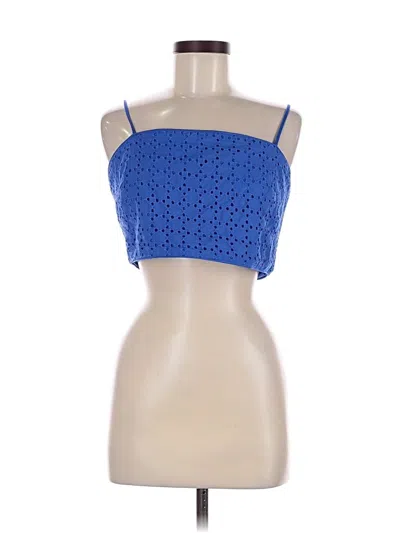Pre-owned Vici Sleeveless Top Blue Strapless Neckline Tops