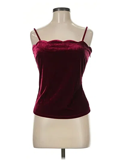 Pre-owned Vici Sleeveless Top Burgundy Strapless Neckline Tops
