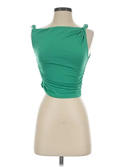 Pre-owned Vici Sleeveless Top Green Strapless Neckline Tops
