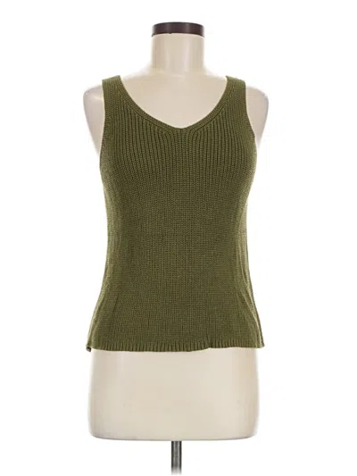 Pre-owned Vici Sleeveless Top Green Sweetheart Neckline Tops