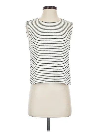 Pre-owned Vici Sleeveless Top Ivory Boatneck Tops