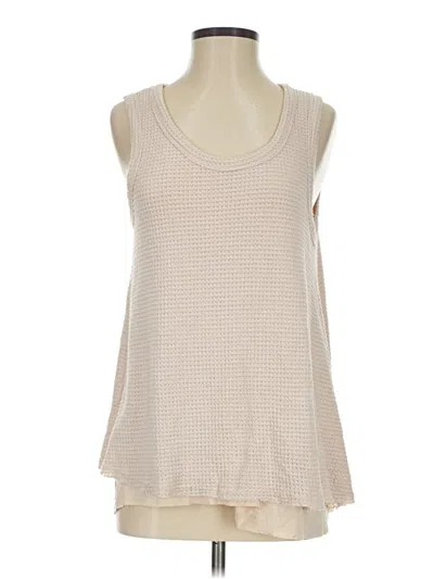 Pre-owned Vici Sleeveless Top Ivory Scoop Neck Tops