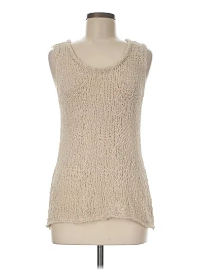 Pre-owned Vici Sleeveless Top Ivory Scoop Neck Tops