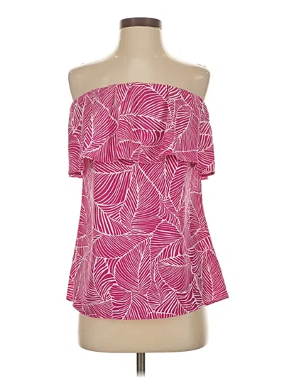 Pre-owned Vici Sleeveless Top Pink Strapless Neckline Tops