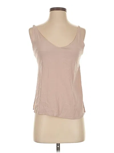 Pre-owned Vici Sleeveless Top Tan Scoop Neck Tops In Brown