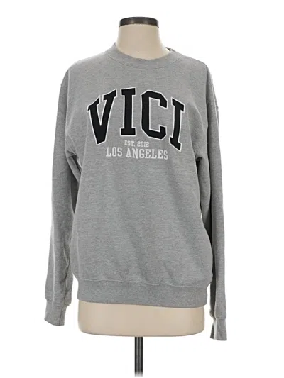 Pre-owned Vici Sweatshirt In Gray