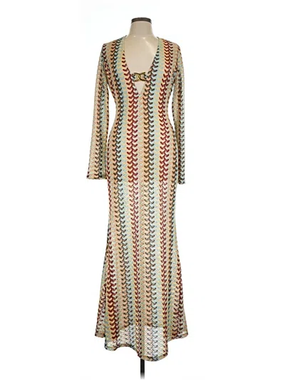 Pre-owned Vici Swimsuit Cover Up In Brown