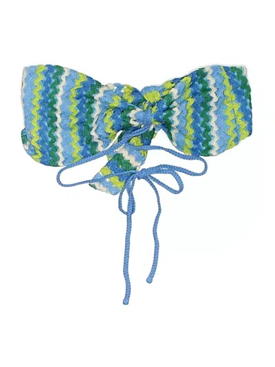Pre-owned Vici Swimsuit Top Blue Swimwear