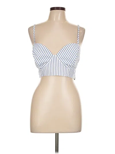 Pre-owned Vici Tank Top Blue Strapless Neckline Tops