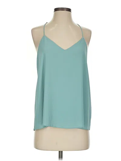 Pre-owned Vici Tank Top Teal Halter Neckline Tops