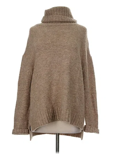 Pre-owned Vici Turtleneck Sweater In Brown