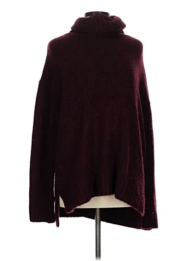 Pre-owned Vici Turtleneck Sweater In Burgundy