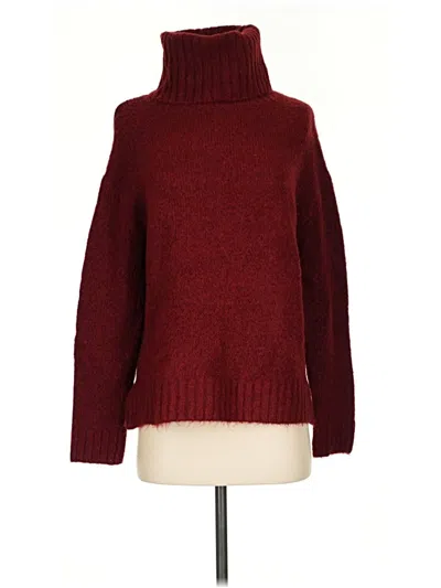 Pre-owned Vici Turtleneck Sweater In Burgundy