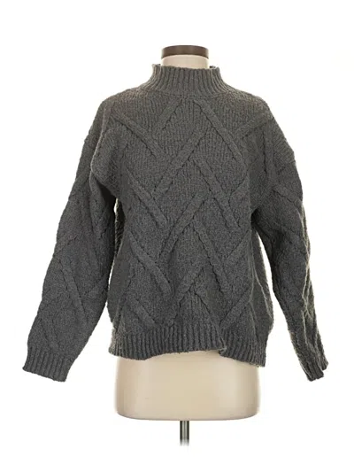 Pre-owned Vici Turtleneck Sweater In Gray