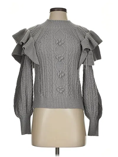 Pre-owned Vici Turtleneck Sweater In Gray