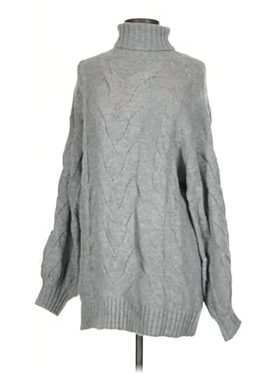 Pre-owned Vici Turtleneck Sweater In Gray