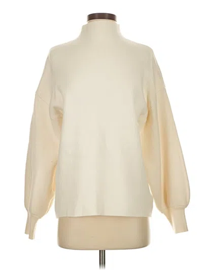 Pre-owned Vici Turtleneck Sweater In White