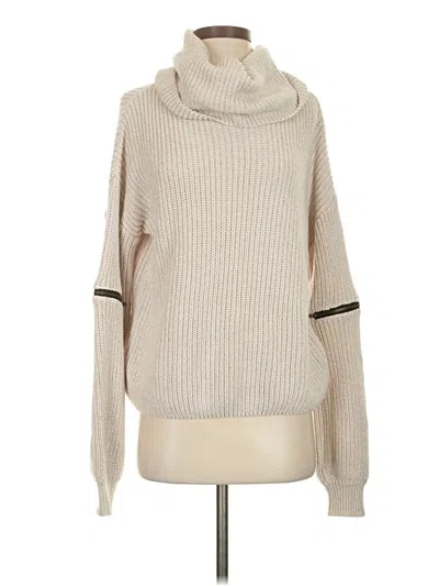 Pre-owned Vici Turtleneck Sweater In White