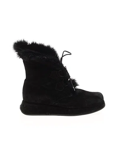 Pre-owned Vicini Ankle Boots In Black