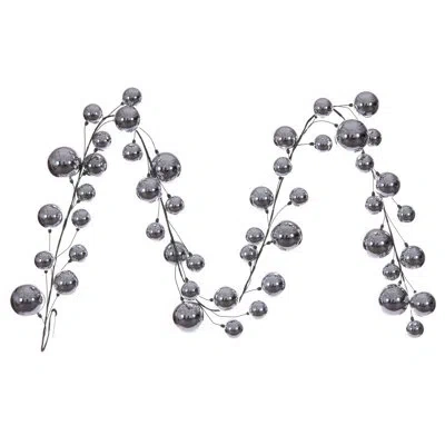 Vickerman 10' Ball Branch Garland. In Silver