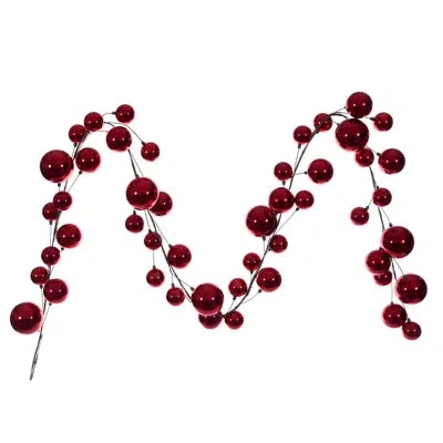 Vickerman 10' Red Ball Branch Garland.