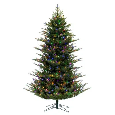 Vickerman 10' X 68" North Shore Fraser Fir Artificial Tree, Dura-lit® Led Multi-colored Mini Lights