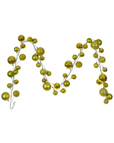 Vickerman 10ft Lime Ball Branch Garland In Gold