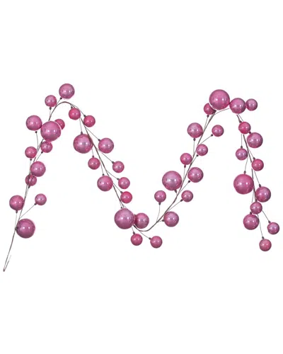 Vickerman 10ft Pink Pearl Ornament Branch