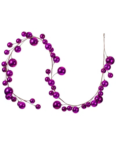 Vickerman 10ft Purple Pearl Ornament Branch In Red