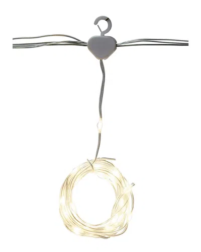 Vickerman 10ft Remote Controlled Led Curtain Light Set In Neutral