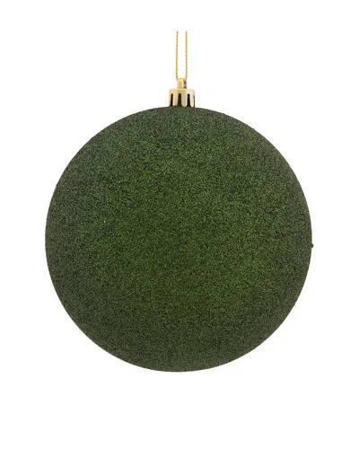 Vickerman 10in Moss Green Glitter Ball Ornament
