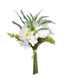 Vickerman 14'' Artificial White Peony Bouquet, Pack Of 2 In White