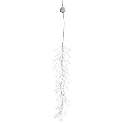 Vickerman 144 White Pre-lit Led Mini Snow Branch Christmas Lights - 5 Ft Silver Wire