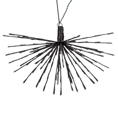Vickerman 160lt X 24" Black Starburst Warm White 5mm Led Wide Angle Lights With 6'' Lead Wire And 24volt Cul P
