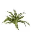 Vickerman 17" Artificial Green Boston Fern Bush. In Green