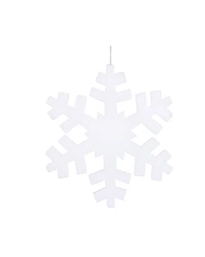 Vickerman 18in White Glitter Snowflake Ornament
