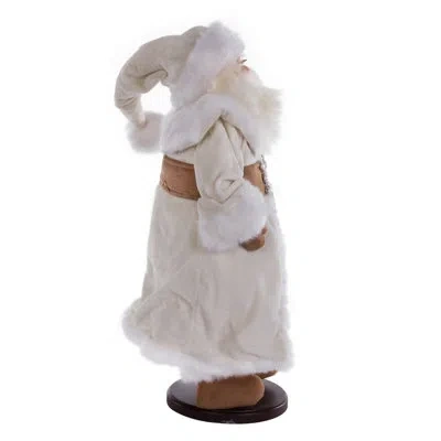 Vickerman 19" Happy Holly Daze Collection Santa Doll With Stand In Red;red;red;red