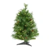 Vickerman 2' Cheyenne Pine Artificial Christmas Tree With 50 Clear Lights In Green